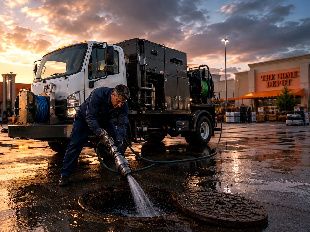 Commercial hydro jetting Dallas service